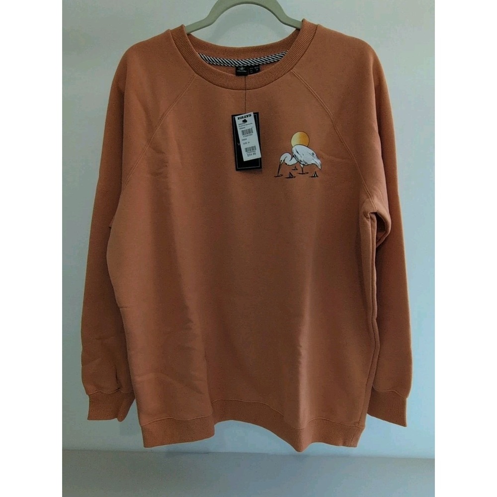 Unisex Volcom Stone Magic Boyfriend Crew Sweatshirt in Wild Hinger Medium NWT